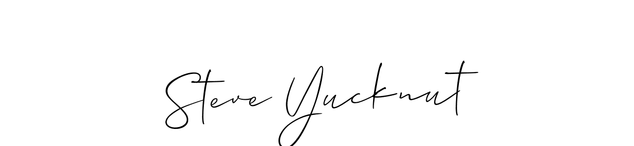 Best and Professional Signature Style for Steve Yucknut. Allison_Script Best Signature Style Collection. Steve Yucknut signature style 2 images and pictures png
