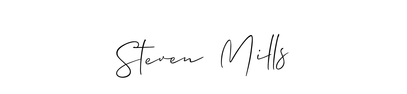 See photos of Steven  Mills official signature by Spectra . Check more albums & portfolios. Read reviews & check more about Allison_Script font. Steven  Mills signature style 2 images and pictures png