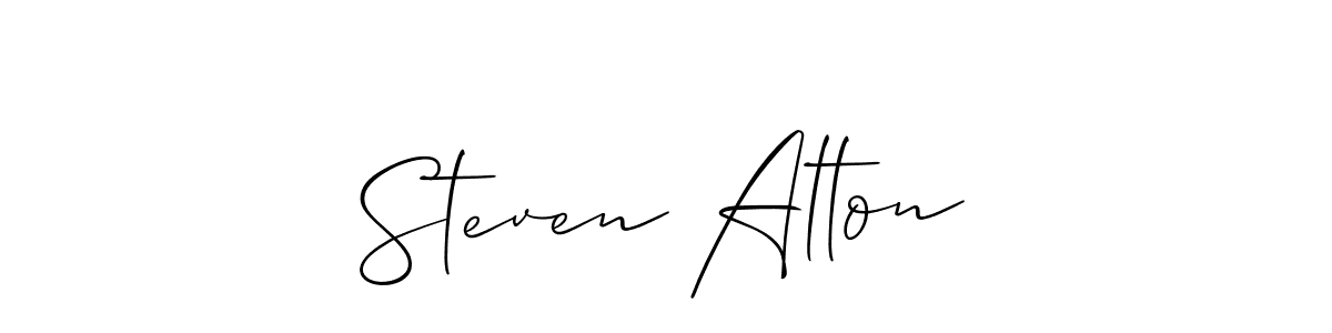 Design your own signature with our free online signature maker. With this signature software, you can create a handwritten (Allison_Script) signature for name Steven Alton. Steven Alton signature style 2 images and pictures png