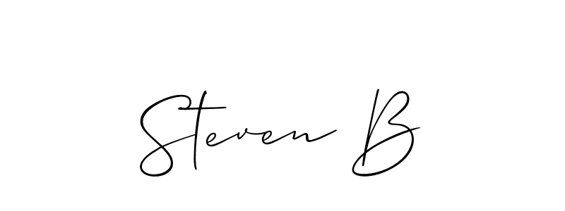 Allison_Script is a professional signature style that is perfect for those who want to add a touch of class to their signature. It is also a great choice for those who want to make their signature more unique. Get Steven B name to fancy signature for free. Steven B signature style 2 images and pictures png