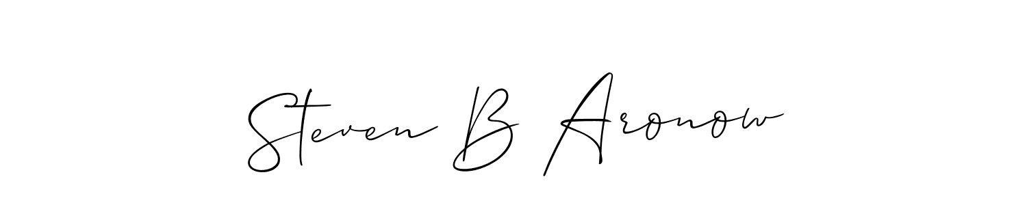 Best and Professional Signature Style for Steven B Aronow. Allison_Script Best Signature Style Collection. Steven B Aronow signature style 2 images and pictures png