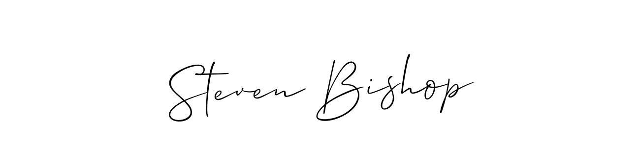 The best way (Allison_Script) to make a short signature is to pick only two or three words in your name. The name Steven Bishop include a total of six letters. For converting this name. Steven Bishop signature style 2 images and pictures png