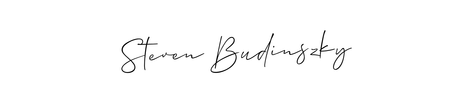 Also we have Steven Budinszky name is the best signature style. Create professional handwritten signature collection using Allison_Script autograph style. Steven Budinszky signature style 2 images and pictures png