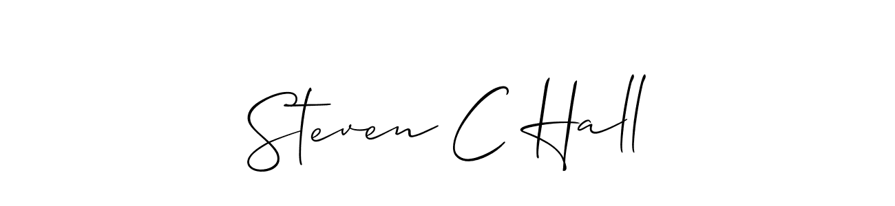 How to Draw Steven C Hall signature style? Allison_Script is a latest design signature styles for name Steven C Hall. Steven C Hall signature style 2 images and pictures png