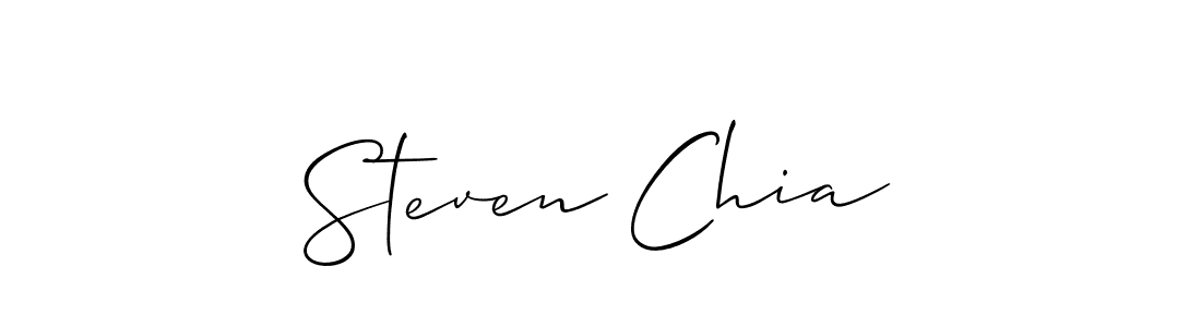 Make a beautiful signature design for name Steven Chia. With this signature (Allison_Script) style, you can create a handwritten signature for free. Steven Chia signature style 2 images and pictures png