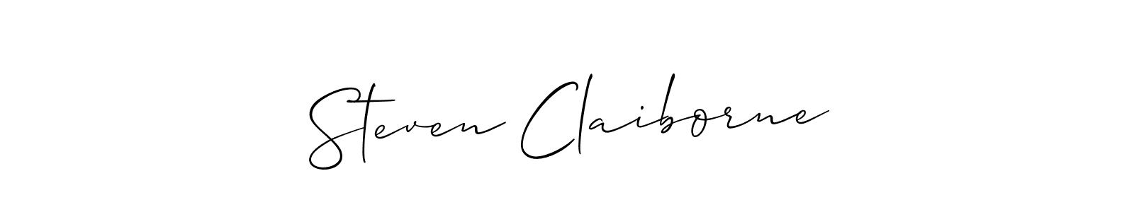 Design your own signature with our free online signature maker. With this signature software, you can create a handwritten (Allison_Script) signature for name Steven Claiborne. Steven Claiborne signature style 2 images and pictures png