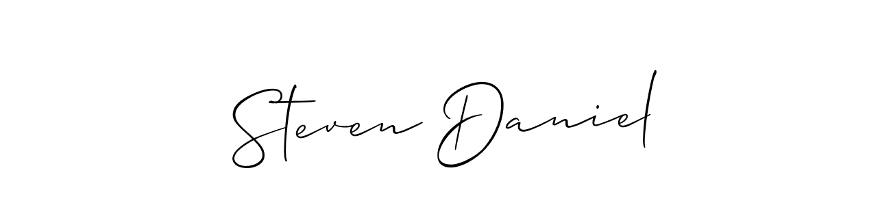 if you are searching for the best signature style for your name Steven Daniel. so please give up your signature search. here we have designed multiple signature styles  using Allison_Script. Steven Daniel signature style 2 images and pictures png