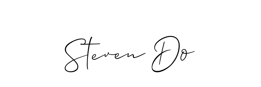 How to make Steven Do signature? Allison_Script is a professional autograph style. Create handwritten signature for Steven Do name. Steven Do signature style 2 images and pictures png