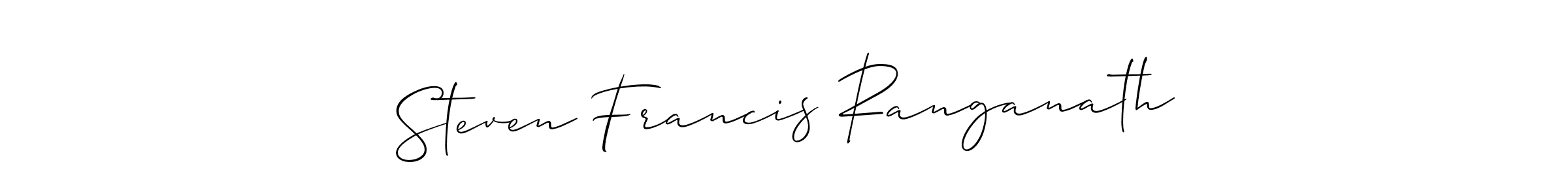 Steven Francis Ranganath stylish signature style. Best Handwritten Sign (Allison_Script) for my name. Handwritten Signature Collection Ideas for my name Steven Francis Ranganath. Steven Francis Ranganath signature style 2 images and pictures png
