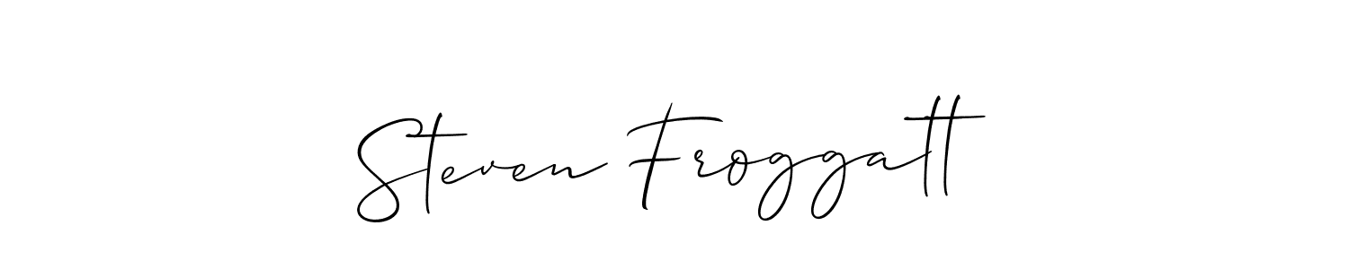 How to Draw Steven Froggatt signature style? Allison_Script is a latest design signature styles for name Steven Froggatt. Steven Froggatt signature style 2 images and pictures png