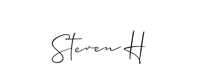 Best and Professional Signature Style for Steven H. Allison_Script Best Signature Style Collection. Steven H signature style 2 images and pictures png