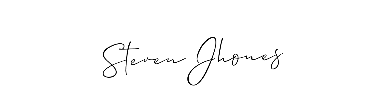 Allison_Script is a professional signature style that is perfect for those who want to add a touch of class to their signature. It is also a great choice for those who want to make their signature more unique. Get Steven Jhones name to fancy signature for free. Steven Jhones signature style 2 images and pictures png