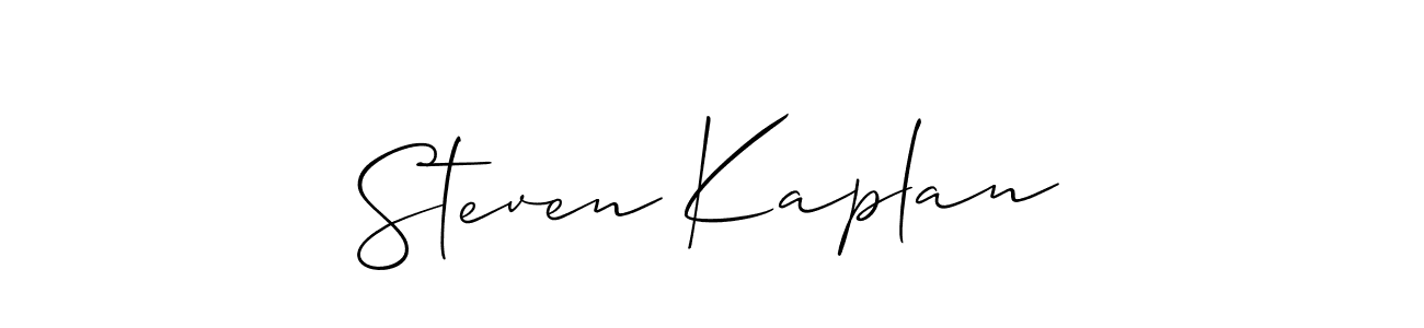 Design your own signature with our free online signature maker. With this signature software, you can create a handwritten (Allison_Script) signature for name Steven Kaplan. Steven Kaplan signature style 2 images and pictures png