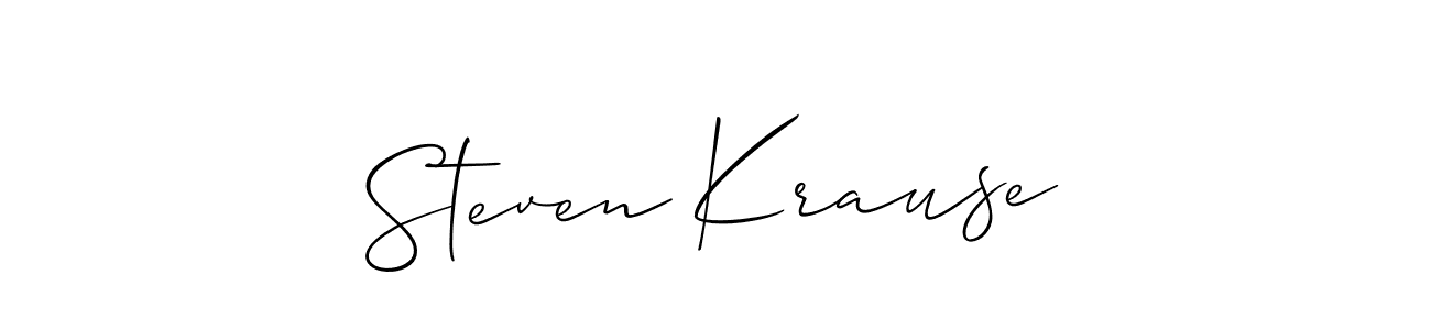 Steven Krause stylish signature style. Best Handwritten Sign (Allison_Script) for my name. Handwritten Signature Collection Ideas for my name Steven Krause. Steven Krause signature style 2 images and pictures png