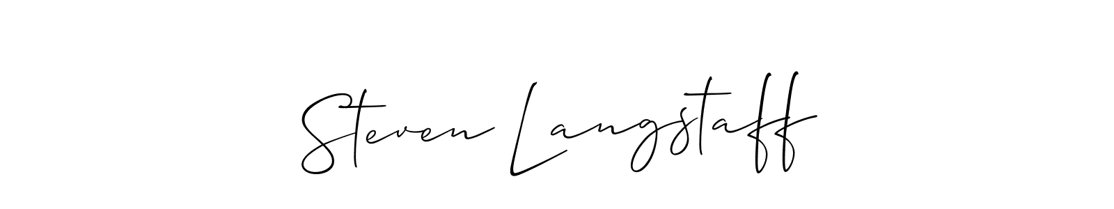 You can use this online signature creator to create a handwritten signature for the name Steven Langstaff. This is the best online autograph maker. Steven Langstaff signature style 2 images and pictures png