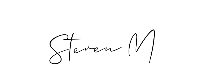 Also You can easily find your signature by using the search form. We will create Steven M name handwritten signature images for you free of cost using Allison_Script sign style. Steven M signature style 2 images and pictures png