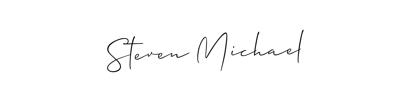 This is the best signature style for the Steven Michael name. Also you like these signature font (Allison_Script). Mix name signature. Steven Michael signature style 2 images and pictures png