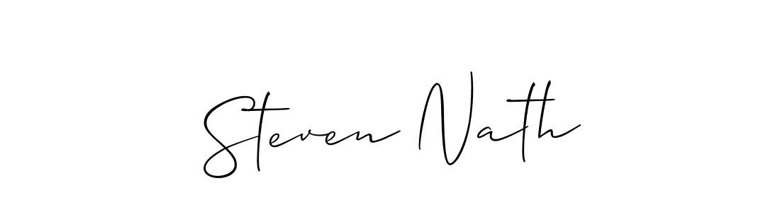 How to make Steven Nath signature? Allison_Script is a professional autograph style. Create handwritten signature for Steven Nath name. Steven Nath signature style 2 images and pictures png