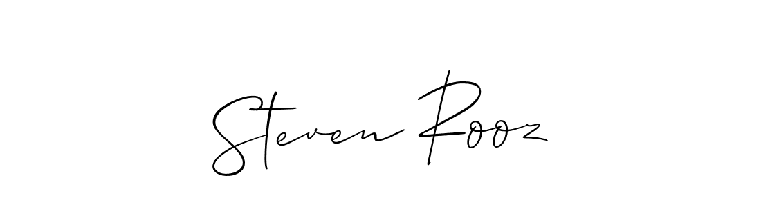 Make a beautiful signature design for name Steven Rooz. With this signature (Allison_Script) style, you can create a handwritten signature for free. Steven Rooz signature style 2 images and pictures png