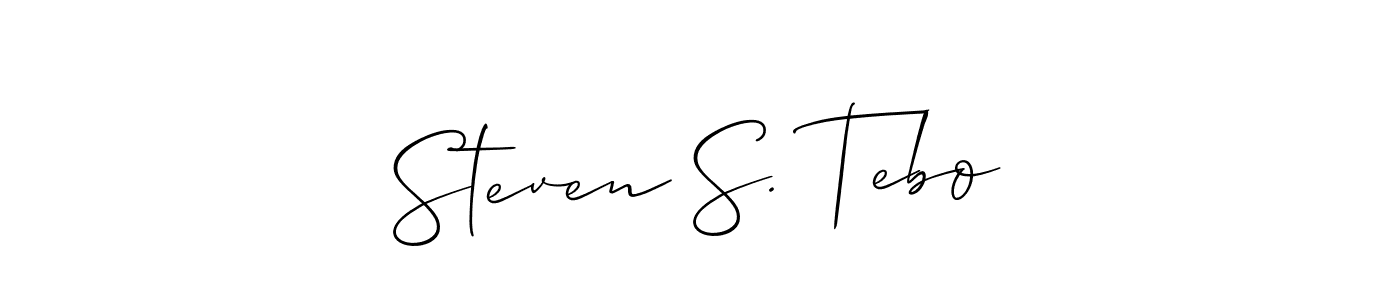 You can use this online signature creator to create a handwritten signature for the name Steven S. Tebo. This is the best online autograph maker. Steven S. Tebo signature style 2 images and pictures png