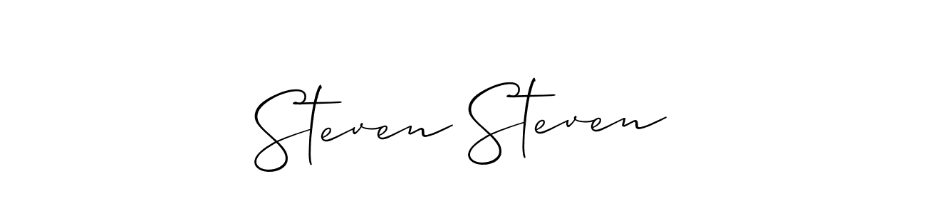 Allison_Script is a professional signature style that is perfect for those who want to add a touch of class to their signature. It is also a great choice for those who want to make their signature more unique. Get Steven Steven name to fancy signature for free. Steven Steven signature style 2 images and pictures png