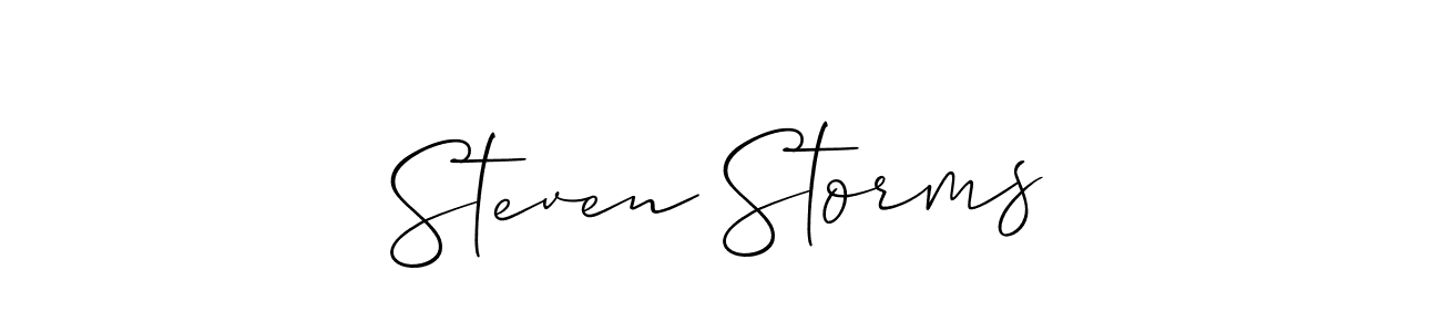 Similarly Allison_Script is the best handwritten signature design. Signature creator online .You can use it as an online autograph creator for name Steven Storms. Steven Storms signature style 2 images and pictures png