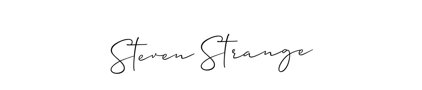 How to Draw Steven Strange signature style? Allison_Script is a latest design signature styles for name Steven Strange. Steven Strange signature style 2 images and pictures png