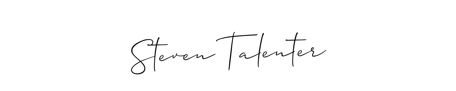 Make a short Steven Talenter signature style. Manage your documents anywhere anytime using Allison_Script. Create and add eSignatures, submit forms, share and send files easily. Steven Talenter signature style 2 images and pictures png