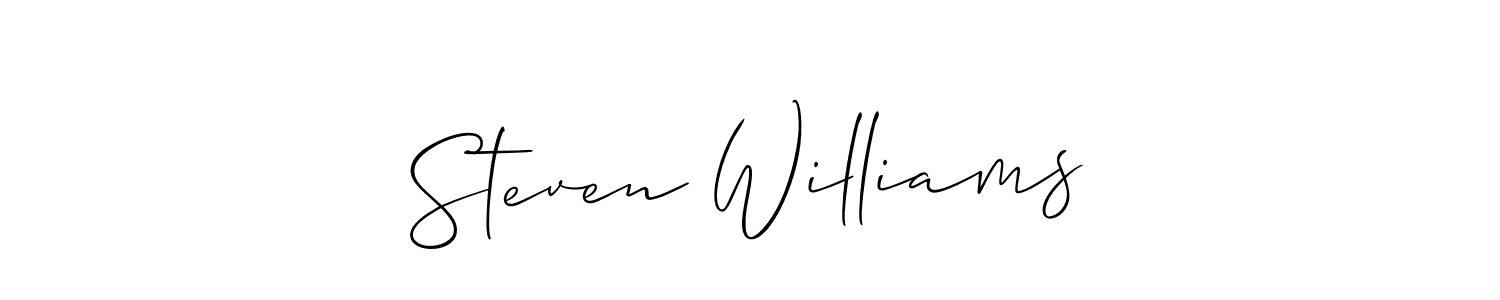 Also You can easily find your signature by using the search form. We will create Steven Williams name handwritten signature images for you free of cost using Allison_Script sign style. Steven Williams signature style 2 images and pictures png