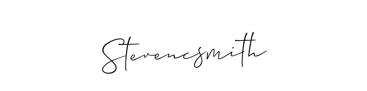 Stevencsmith stylish signature style. Best Handwritten Sign (Allison_Script) for my name. Handwritten Signature Collection Ideas for my name Stevencsmith. Stevencsmith signature style 2 images and pictures png