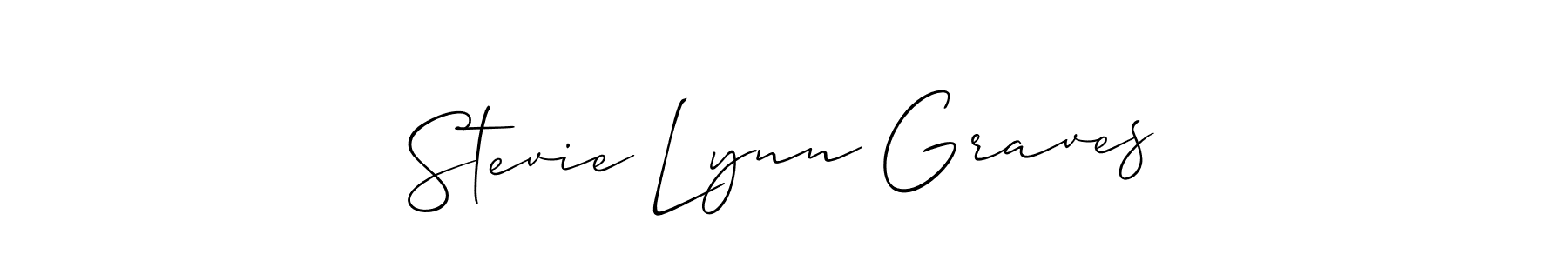 Create a beautiful signature design for name Stevie Lynn Graves. With this signature (Allison_Script) fonts, you can make a handwritten signature for free. Stevie Lynn Graves signature style 2 images and pictures png