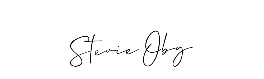 It looks lik you need a new signature style for name Stevie Obg. Design unique handwritten (Allison_Script) signature with our free signature maker in just a few clicks. Stevie Obg signature style 2 images and pictures png