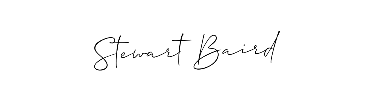 You should practise on your own different ways (Allison_Script) to write your name (Stewart Baird) in signature. don't let someone else do it for you. Stewart Baird signature style 2 images and pictures png