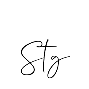 Use a signature maker to create a handwritten signature online. With this signature software, you can design (Allison_Script) your own signature for name Stg. Stg signature style 2 images and pictures png