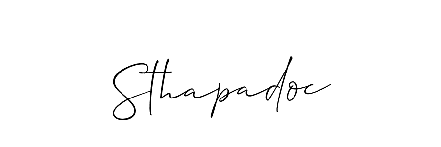 How to make Sthapadoc signature? Allison_Script is a professional autograph style. Create handwritten signature for Sthapadoc name. Sthapadoc signature style 2 images and pictures png