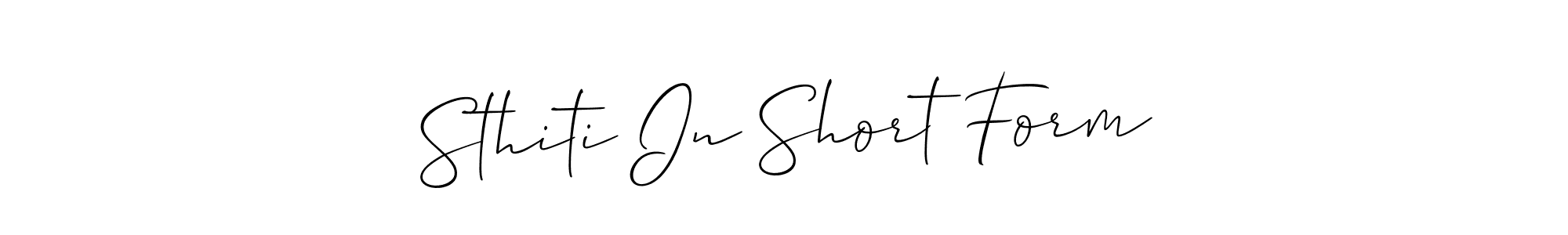 How to Draw Sthiti In Short Form signature style? Allison_Script is a latest design signature styles for name Sthiti In Short Form. Sthiti In Short Form signature style 2 images and pictures png