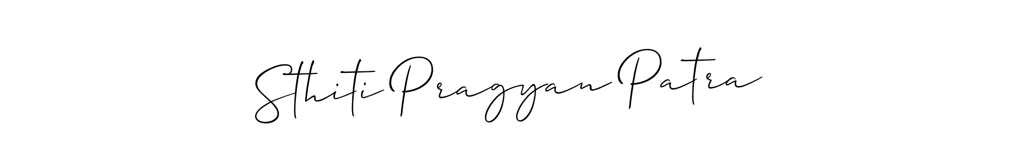 How to make Sthiti Pragyan Patra signature? Allison_Script is a professional autograph style. Create handwritten signature for Sthiti Pragyan Patra name. Sthiti Pragyan Patra signature style 2 images and pictures png