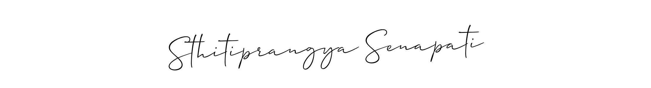 Allison_Script is a professional signature style that is perfect for those who want to add a touch of class to their signature. It is also a great choice for those who want to make their signature more unique. Get Sthitiprangya Senapati name to fancy signature for free. Sthitiprangya Senapati signature style 2 images and pictures png