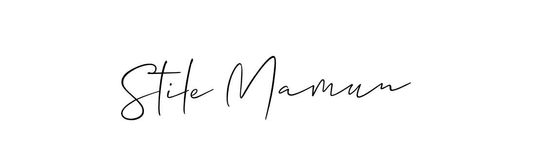 Make a beautiful signature design for name Stile Mamun. Use this online signature maker to create a handwritten signature for free. Stile Mamun signature style 2 images and pictures png