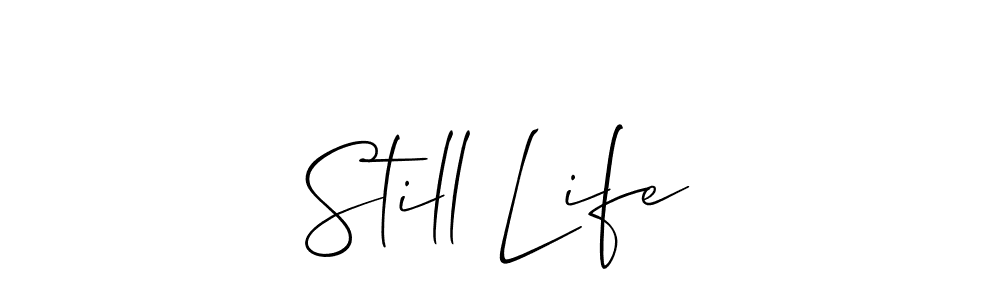 Once you've used our free online signature maker to create your best signature Allison_Script style, it's time to enjoy all of the benefits that Still Life name signing documents. Still Life signature style 2 images and pictures png