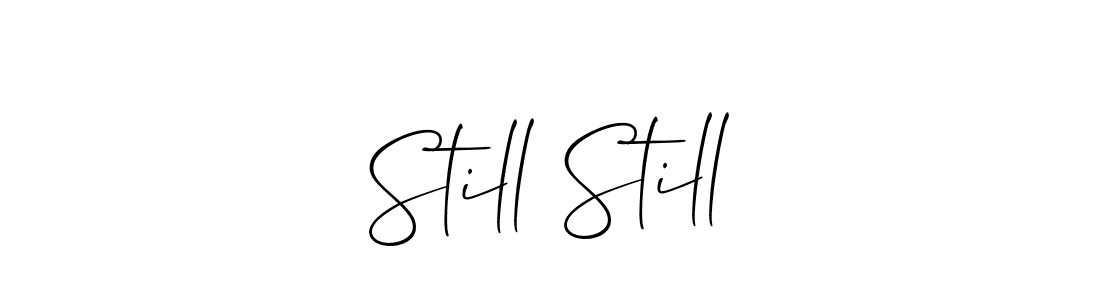 Still Still stylish signature style. Best Handwritten Sign (Allison_Script) for my name. Handwritten Signature Collection Ideas for my name Still Still. Still Still signature style 2 images and pictures png