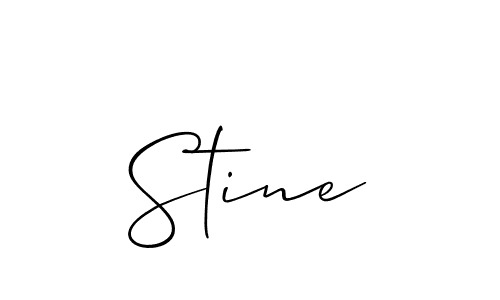 if you are searching for the best signature style for your name Stine. so please give up your signature search. here we have designed multiple signature styles  using Allison_Script. Stine signature style 2 images and pictures png