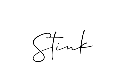 How to Draw Stink signature style? Allison_Script is a latest design signature styles for name Stink. Stink signature style 2 images and pictures png