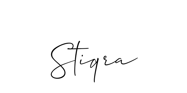 if you are searching for the best signature style for your name Stiqra. so please give up your signature search. here we have designed multiple signature styles  using Allison_Script. Stiqra signature style 2 images and pictures png