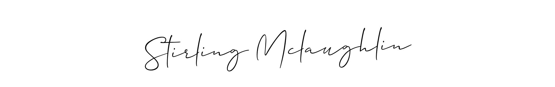Also we have Stirling Mclaughlin name is the best signature style. Create professional handwritten signature collection using Allison_Script autograph style. Stirling Mclaughlin signature style 2 images and pictures png
