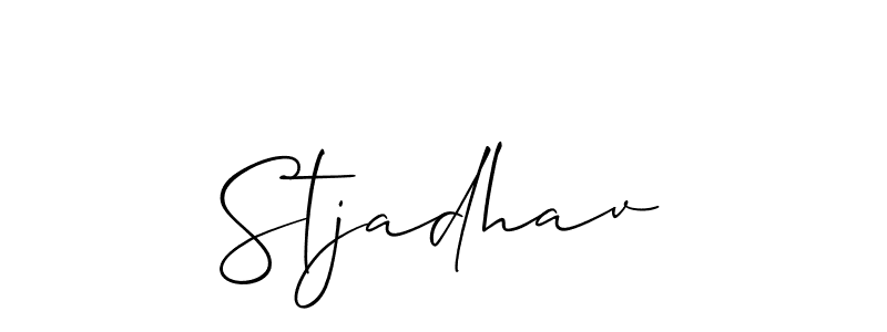 You should practise on your own different ways (Allison_Script) to write your name (Stjadhav) in signature. don't let someone else do it for you. Stjadhav signature style 2 images and pictures png