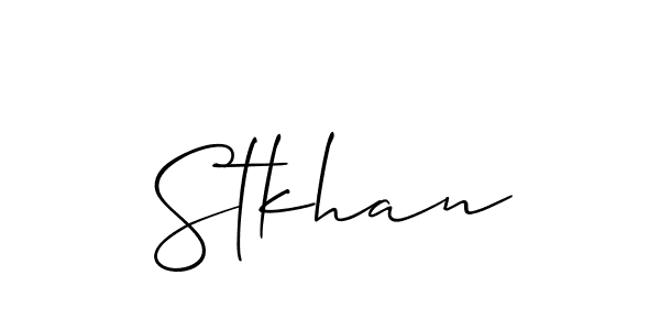 This is the best signature style for the Stkhan name. Also you like these signature font (Allison_Script). Mix name signature. Stkhan signature style 2 images and pictures png