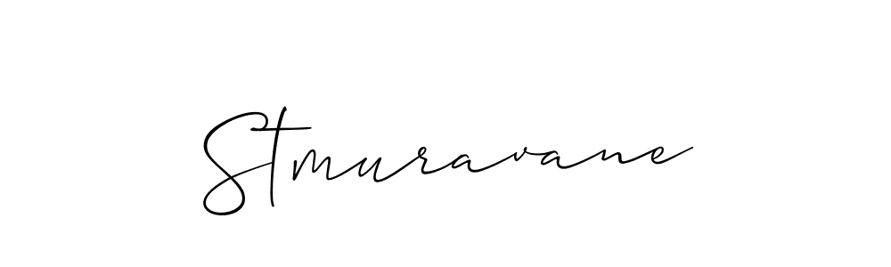 It looks lik you need a new signature style for name Stmuravane. Design unique handwritten (Allison_Script) signature with our free signature maker in just a few clicks. Stmuravane signature style 2 images and pictures png