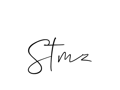 Use a signature maker to create a handwritten signature online. With this signature software, you can design (Allison_Script) your own signature for name Stmz. Stmz signature style 2 images and pictures png