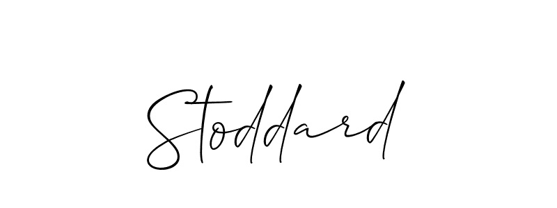 Make a beautiful signature design for name Stoddard. With this signature (Allison_Script) style, you can create a handwritten signature for free. Stoddard signature style 2 images and pictures png